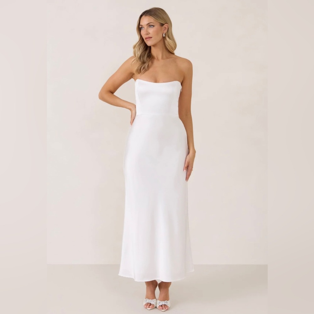 PARK & FIFTH BRODIE DRESS WITH SCARF - BRIDAL